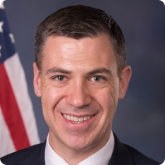 Congressman Jim Banks' official congressional portrait