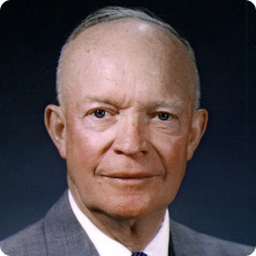 An official portrait of Dwight D. Eisenhower