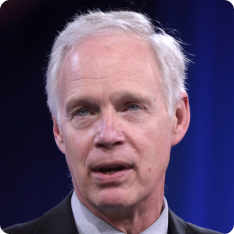 U.S. Senator Ron Johnson of Wisconsin speaking at the 2016...