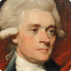 Thomas Jefferson by Mather Brown, 1786. Exhibited in the National...