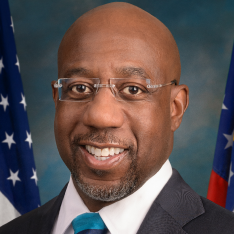 Official headshot of United States Senator Raphael Warnock (D-GA).