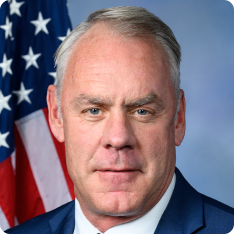 Rep. Ryan Zinke official photo, 118th Congress